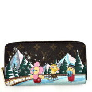 Louis Vuitton Zippy Wallet Holiday Collection Vivienne Round Zipper Brown